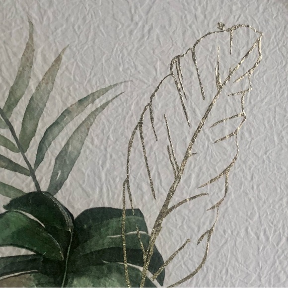 NEW! Tropical Monstera Palm Leaf Watercolor Paper Print - Picture 3 of 6